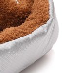 7-SOGA Silver Dual-purpose Cushion Nest Cat Dog Bed Warm Plush Kennel Mat Pet Home Travel Essentials
