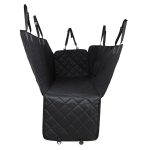 6-SOGA 600D Oxford Cloth Waterproof Dog Car Cover Back Seat Protector Hammock Non-Slip Pet Mat Black