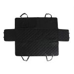5-SOGA 2X 600D Oxford Cloth Waterproof Dog Car Cover Back Seat Protector Hammock Non-Slip Pet Mat Black