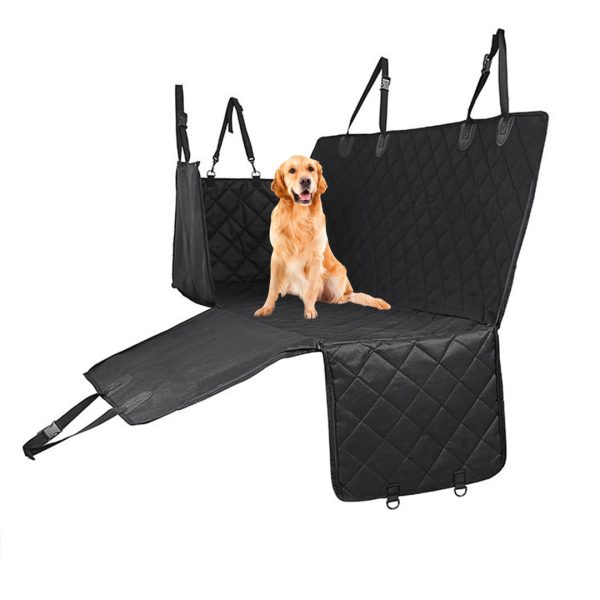 1-SOGA Luxury Car Trunk Pet Mat Boot Cargo Liner Waterproof Seat Cover Protector Hammock Non-Slip Pet Travel Essentials