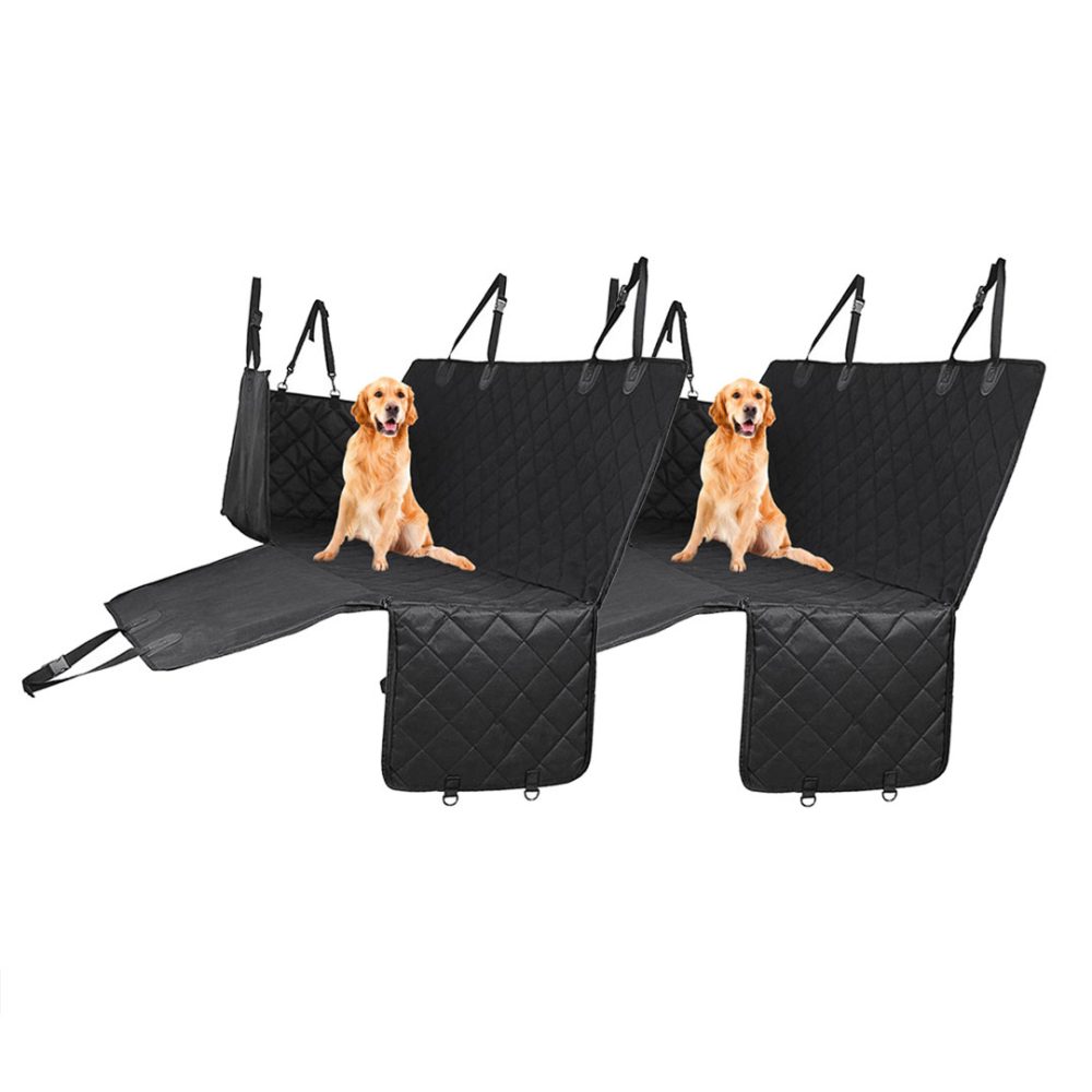 1-SOGA 2X Luxury Car Trunk Pet Mat Boot Cargo Liner Waterproof Seat Cover Protector Hammock Non-Slip Pet Travel Essentials