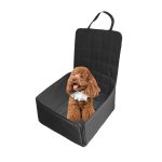 1-SOGA Black Car Pet Sitting Bag Breathable Safety Travel Portable Carrier Pouch Travel Essentials