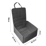 6-SOGA Black Car Pet Sitting Bag Breathable Safety Travel Portable Carrier Pouch Travel Essentials