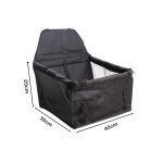 2-SOGA Waterproof Pet Booster Car Seat Breathable Mesh Safety Travel Portable Dog Carrier Bag Black