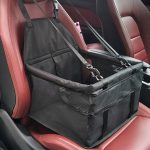 8-SOGA 2X Waterproof Pet Booster Car Seat Breathable Mesh Safety Travel Portable Dog Carrier Bag