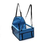 6-SOGA Waterproof Pet Booster Car Seat Breathable Mesh Safety Travel Portable Dog Carrier Bag