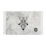 1-SOGA 90cm Woven Minimalist Bedroom Area Rug Carpet