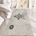 2-SOGA 2X 90cm Woven Minimalist Bedroom Area Rug Carpet