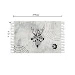 3-SOGA 2X 90cm Woven Minimalist Bedroom Area Rug Carpet