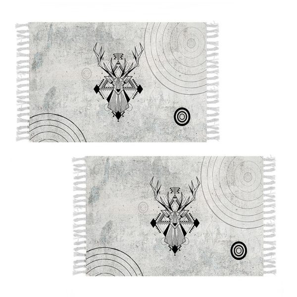 1-SOGA 2X 90cm Woven Minimalist Bedroom Area Rug Carpet