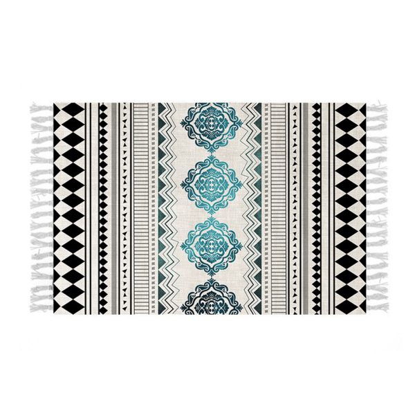 1-SOGA 90cm Boho Bathroom Rug Vintage Kitchen Area Runner Rugs