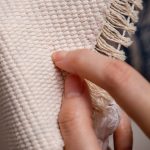 5-SOGA 2X Blue Carpet Soft Linen Bohemian Non-Slip Floor Retro Minimalist Round Rug Home Decor with Tassels