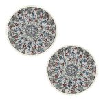 1-SOGA 2X 120cm Mandala Round Area Thick Anti-slip Doormat