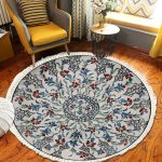 3-SOGA 2X 120cm Mandala Round Area Thick Anti-slip Doormat