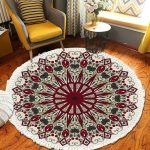 3-SOGA 2X 120cm Mandala Modern Ethnic Tassel Print Anti-slip Doormat
