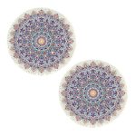 1-SOGA 2X 120cm Mandala Round Area Thick Anti-slip Doormat