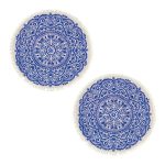 1-SOGA 2X 120cm Mandala Round Tapestry Indian Area Rug for Living Room Lounge