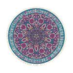 1-SOGA 120cm Mandala Area Rug for Living Room Lounge