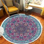 2-SOGA 120cm Mandala Area Rug for Living Room Lounge
