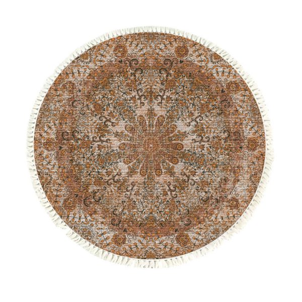 1-SOGA 120cm Mandala Pattern Circle Area Rugs for Living Room Lounge
