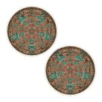 1-SOGA 2X 90cm Mandala Round Area Thick Anti-slip Doormat