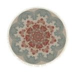 1-SOGA 90cm Mandala Round Rug Boho Design Hippie Area Rug Anti-slip Doormat