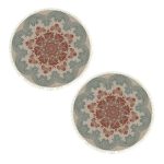 1-SOGA 2X 90cm Mandala Round Rug Boho Design Hippie Area Rug Anti-slip Doormat