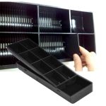 3-SOGA 4 Bills 8 Coins Cash Tray With Lockable Lid Heavy Duty Spare Cash Tray Black