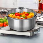 3-SOGA Stainless Steel 26cm 30cm Casserole With Lid Induction Cookware