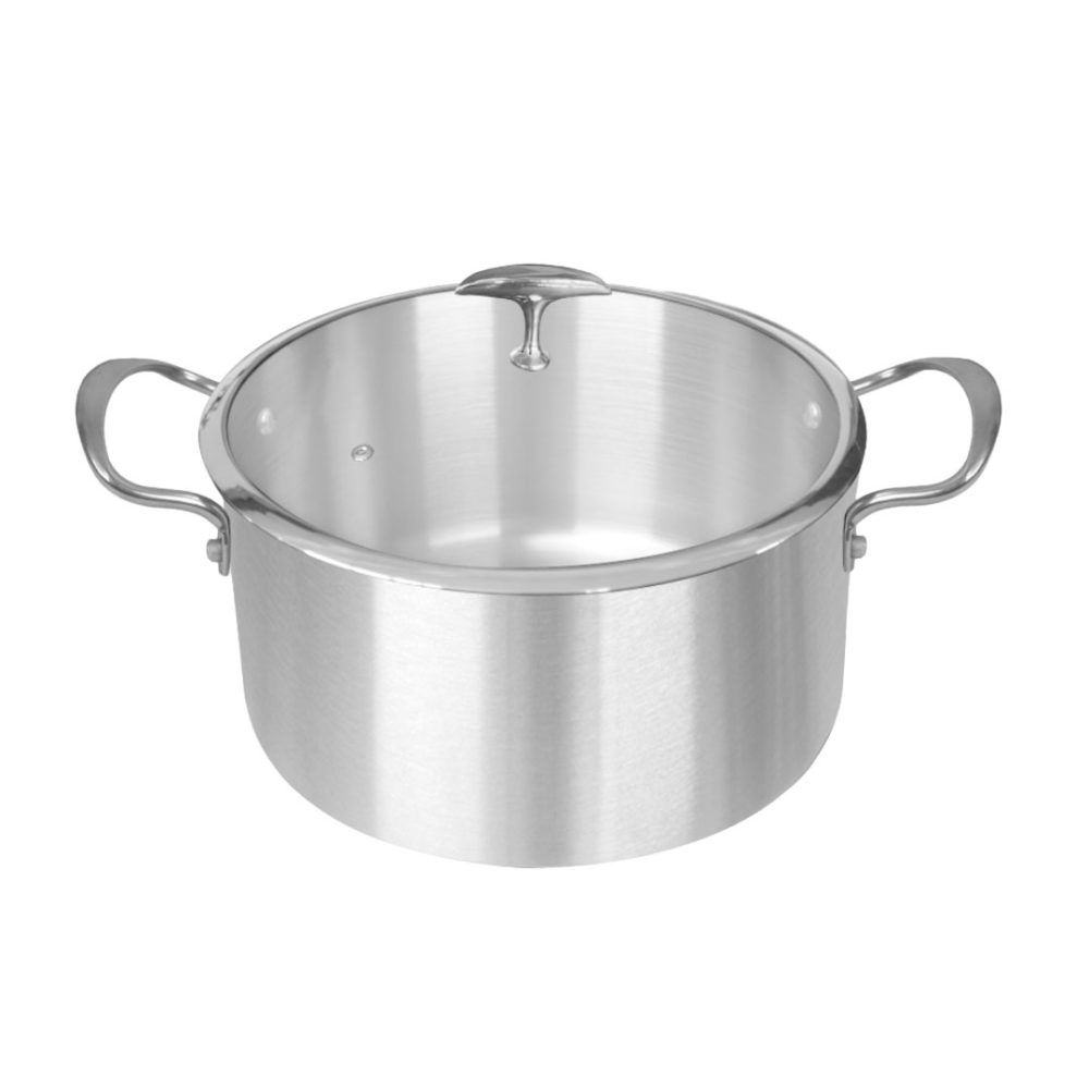1-SOGA Stainless Steel 28cm Casserole With Lid Induction Cookware
