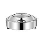 1-SOGA Stainless Steel Round Chafing Dish Tray Buffet Cater Food Warmer Chafer with Top Lid