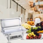 5-SOGA 4X Stainless Steel Chafing Single Tray Catering Dish Food Warmer