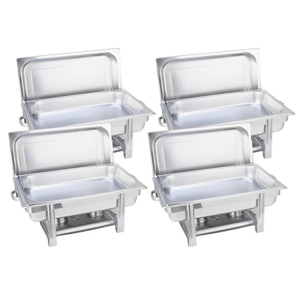 1-SOGA 4X Stainless Steel Chafing Single Tray Catering Dish Food Warmer