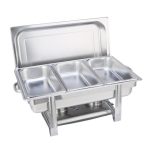 1-SOGA Triple Tray Stainless Steel Chafing Catering Dish Food Warmer
