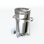 3-SOGA 4X 7L Round Stainless Steel Soup Warmer Marmite Chafer Full Size Catering Chafing Dish