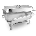 1-SOGA 9L Stainless Steel Chafing Food Warmer Catering Dish Full Size