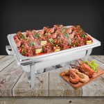 5-SOGA 4X Stainless Steel Chafing Food Warmer Catering Dish 9L Full Size