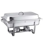 3-SOGA 2X 3L Triple Tray Stainless Steel Chafing Food Warmer Catering Dish
