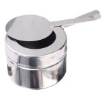 6-SOGA 6L Round Chafing Stainless Steel Food Warmer with Glass Roll Top