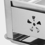 5-2X 36CM Portable Stainless Steel Outdoor Chafing Dish BBQ Fish Stove Grill Plate