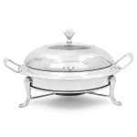 1-SOGA Stainless Steel Round Buffet Chafing Dish Cater Food Warmer Chafer with Glass Top Lid