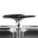 4-SOGA 4X 6.5L Stainless Steel Double Soup Tureen Bowl Station Roll Top Buffet Chafing Dish Catering Chafer Food Warmer Server