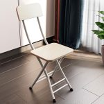 4-SOGA White Maple Foldable Chair Space Saving Lightweight Portable Stylish Seat Home Decor Set of 2
