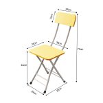 7-SOGA Yellow Foldable Chair Space Saving Lightweight Portable Stylish Seat Home Decor