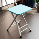 8-SOGA Blue Foldable Chair Space Saving Lightweight Portable Stylish Seat Home Decor Set of 2