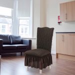 2-SOGA Coffee Chair Cover Seat Protector with Ruffle Skirt Stretch Slipcover Wedding Party Home Decor