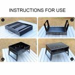 7-SOGA Portable Mini Folding Thick Box-type Charcoal Grill for Outdoor BBQ Camping