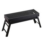 1-SOGA 60cm Portable Folding Thick Box-type Charcoal Grill for Outdoor BBQ Camping