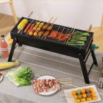 5-SOGA 60cm Portable Folding Thick Box-type Charcoal Grill for Outdoor BBQ Camping