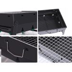 5-SOGA 2X Portable Mini Folding Thick Box-type Charcoal Grill for Outdoor BBQ Camping